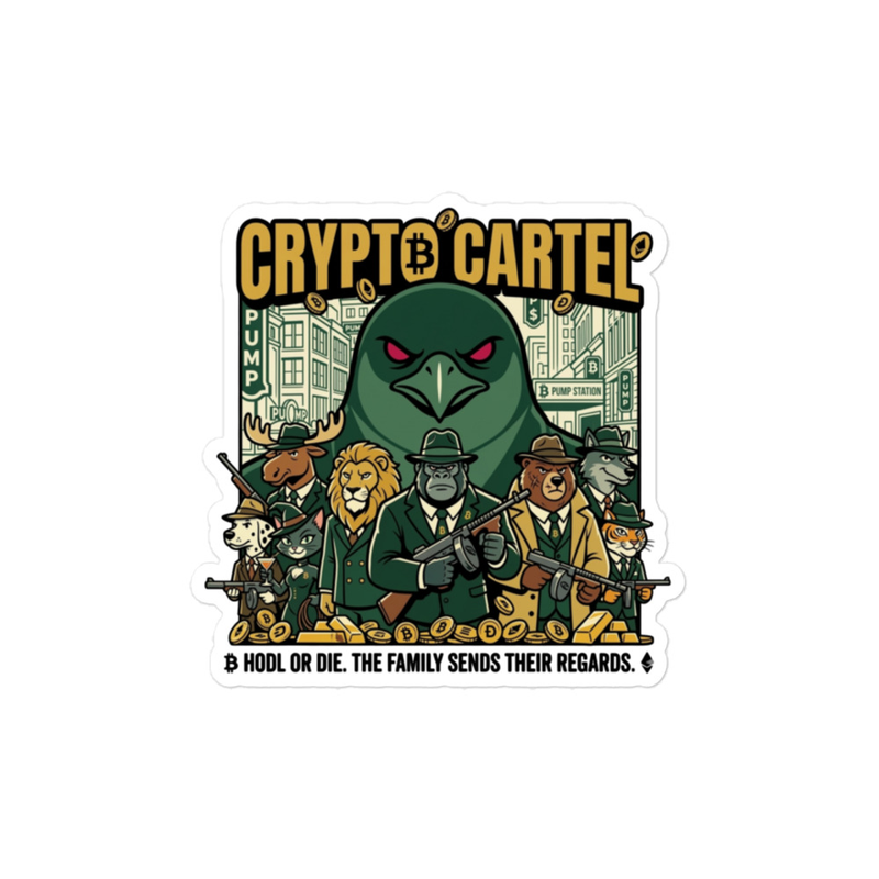 Crypto Cartel Kiss-cut vinyl decals