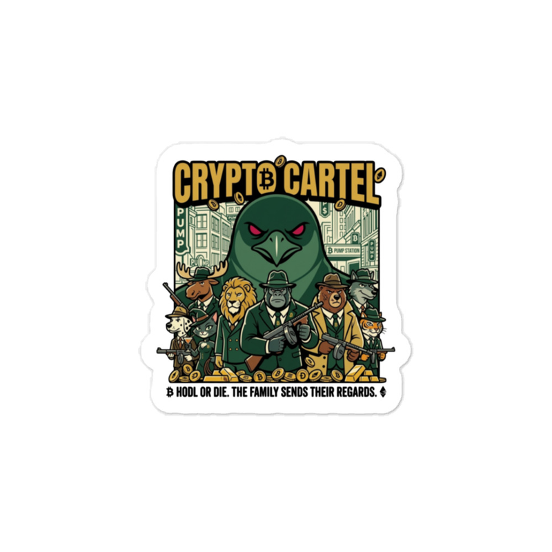 Crypto Cartel Kiss-cut vinyl decals