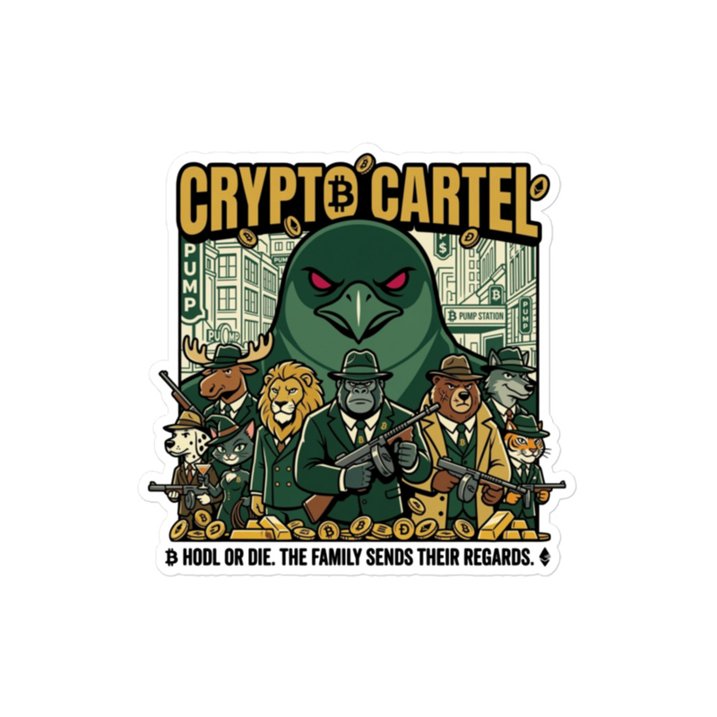 Crypto Cartel Kiss-cut vinyl decals