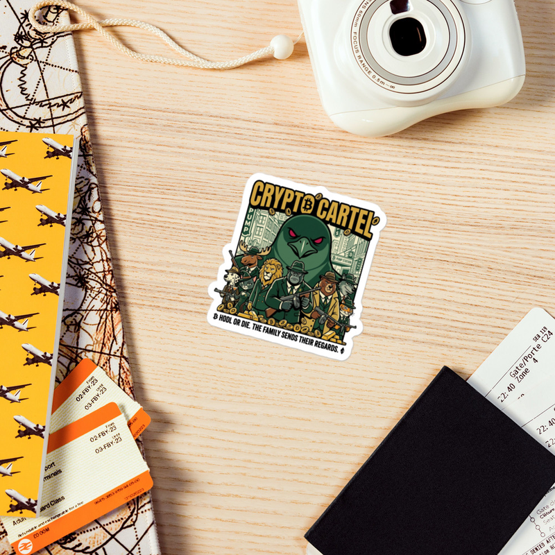 Crypto Cartel Kiss-cut vinyl decals