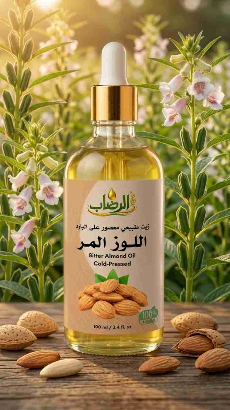 زيت اللوز المر الطبيعي