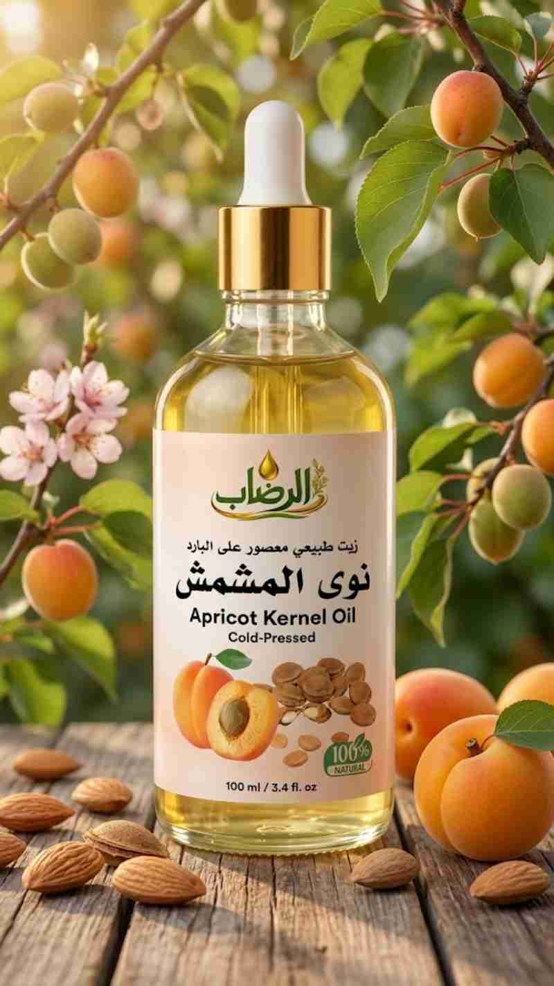 زيت نوى المشمش الطبيعي