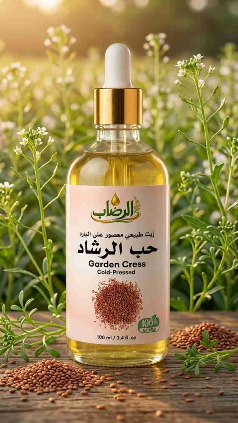 زيت حب الرشاد الطبيعي