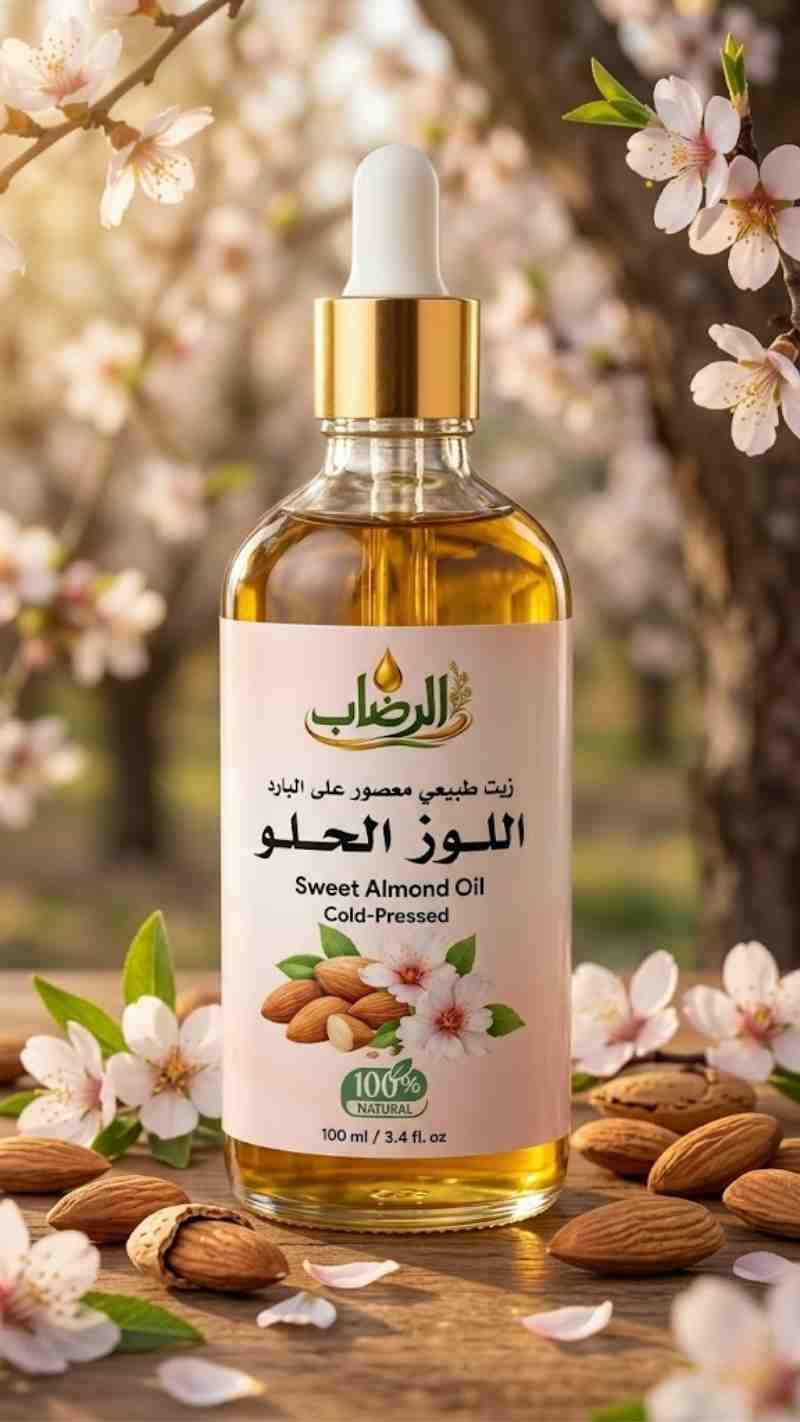 زيت اللوز الحلو الطبيعي