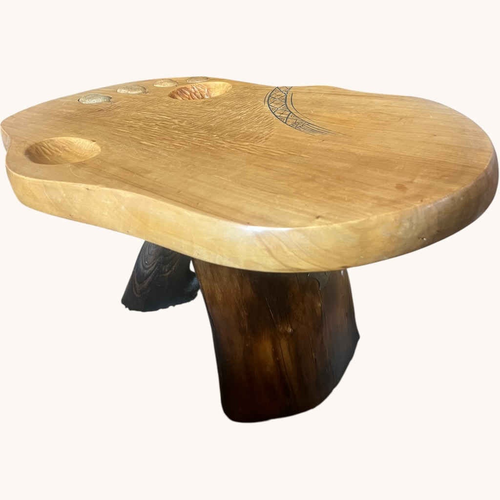 Handcrafted Live Edge Wood Coffee Table