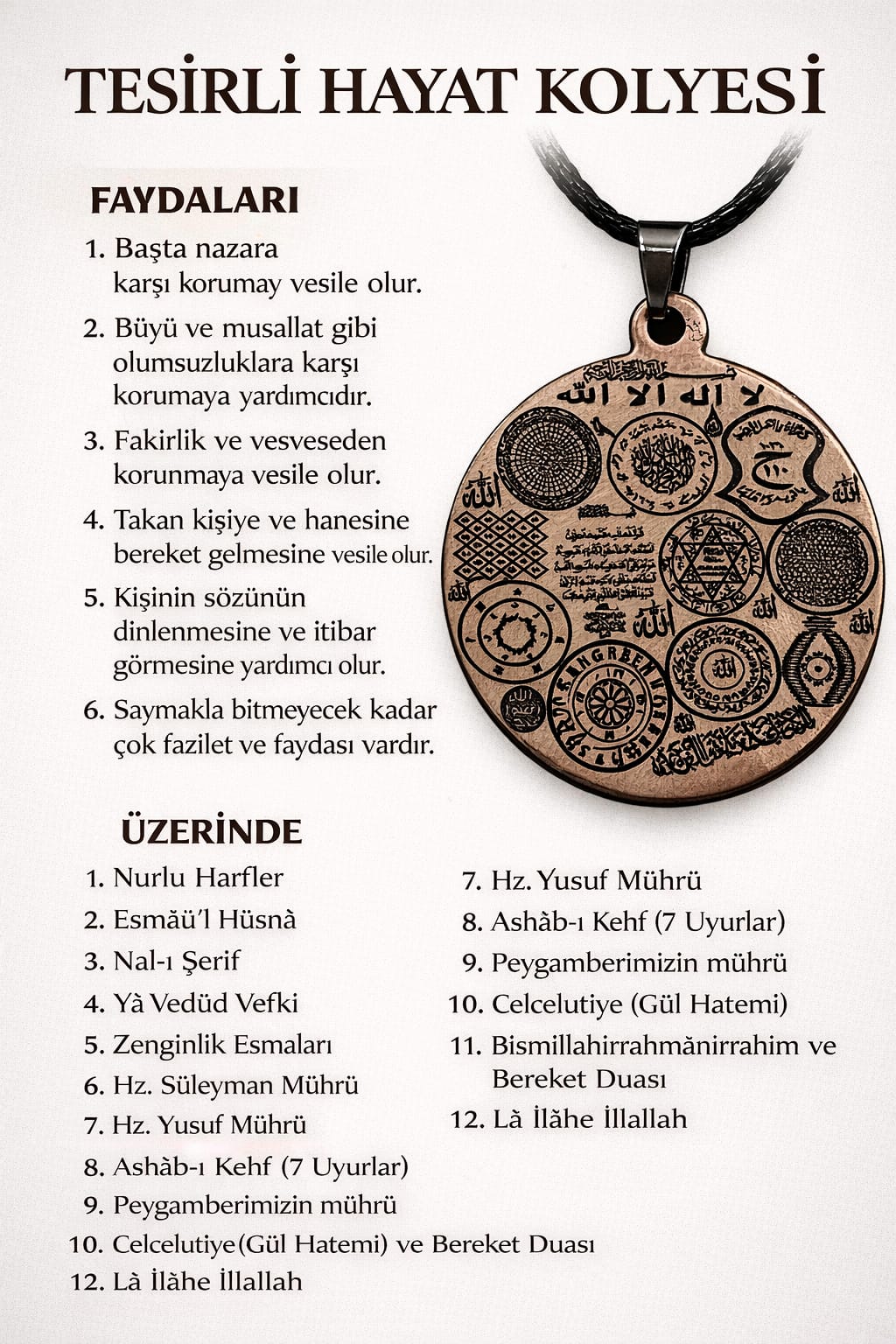 BEREKET TILSIM KOLYE