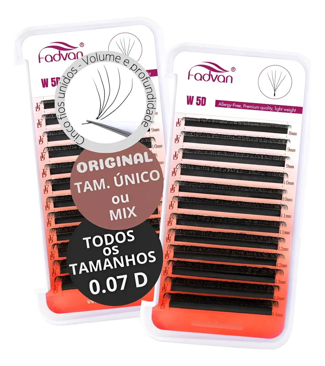 Cílios Fadvan W 5D 0.07D