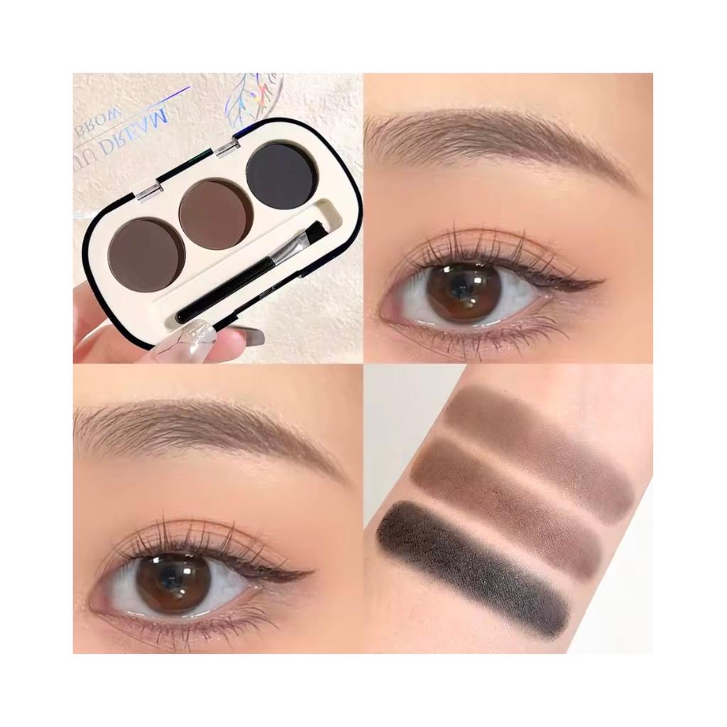 Paleta de Pó para Sobrancelha 3 Cores