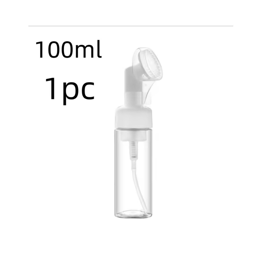 Frasco Pump Espumador Com Escova de Silicone Skincare