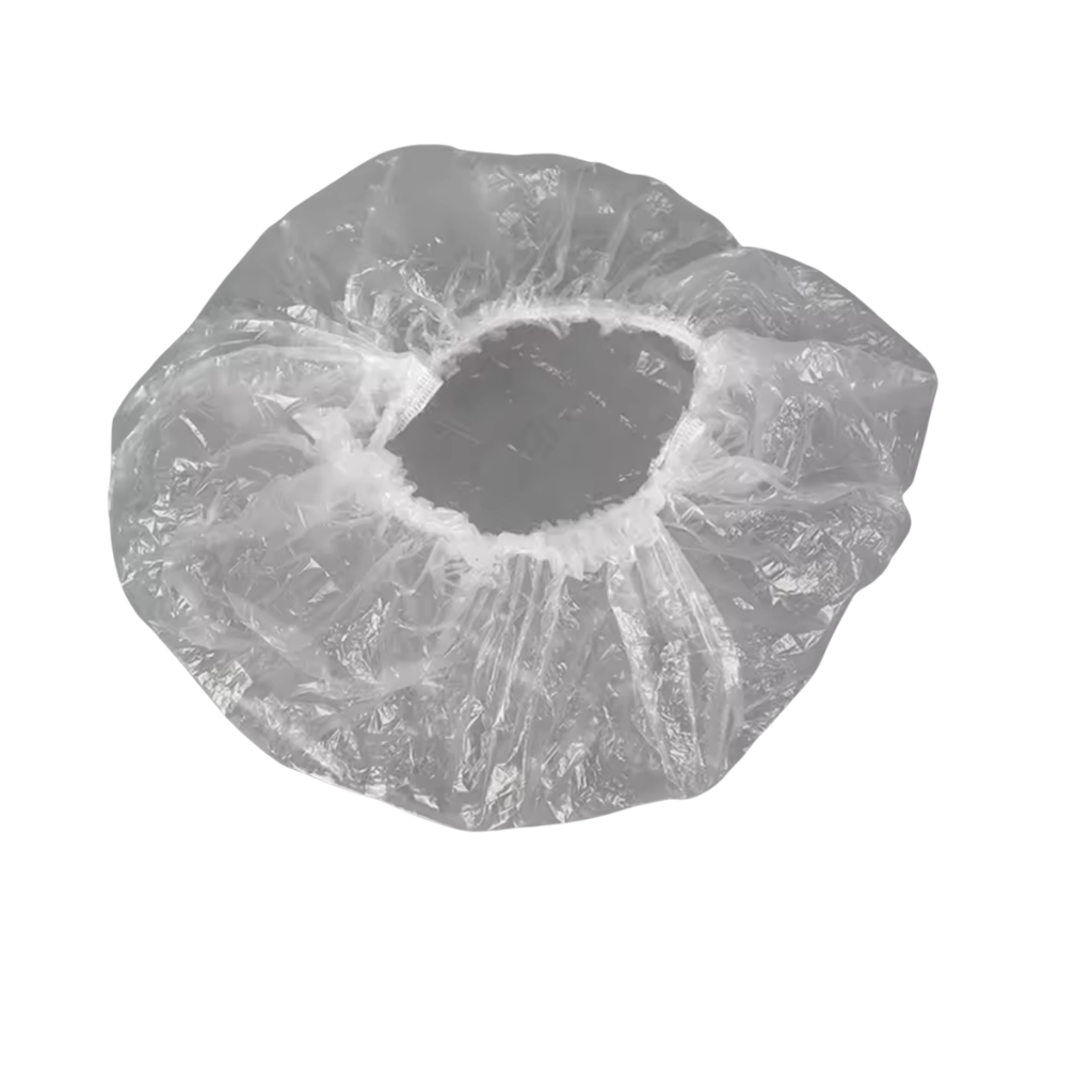 Touca Plástica Descartável Polietileno Higipratic Banho 100 Un