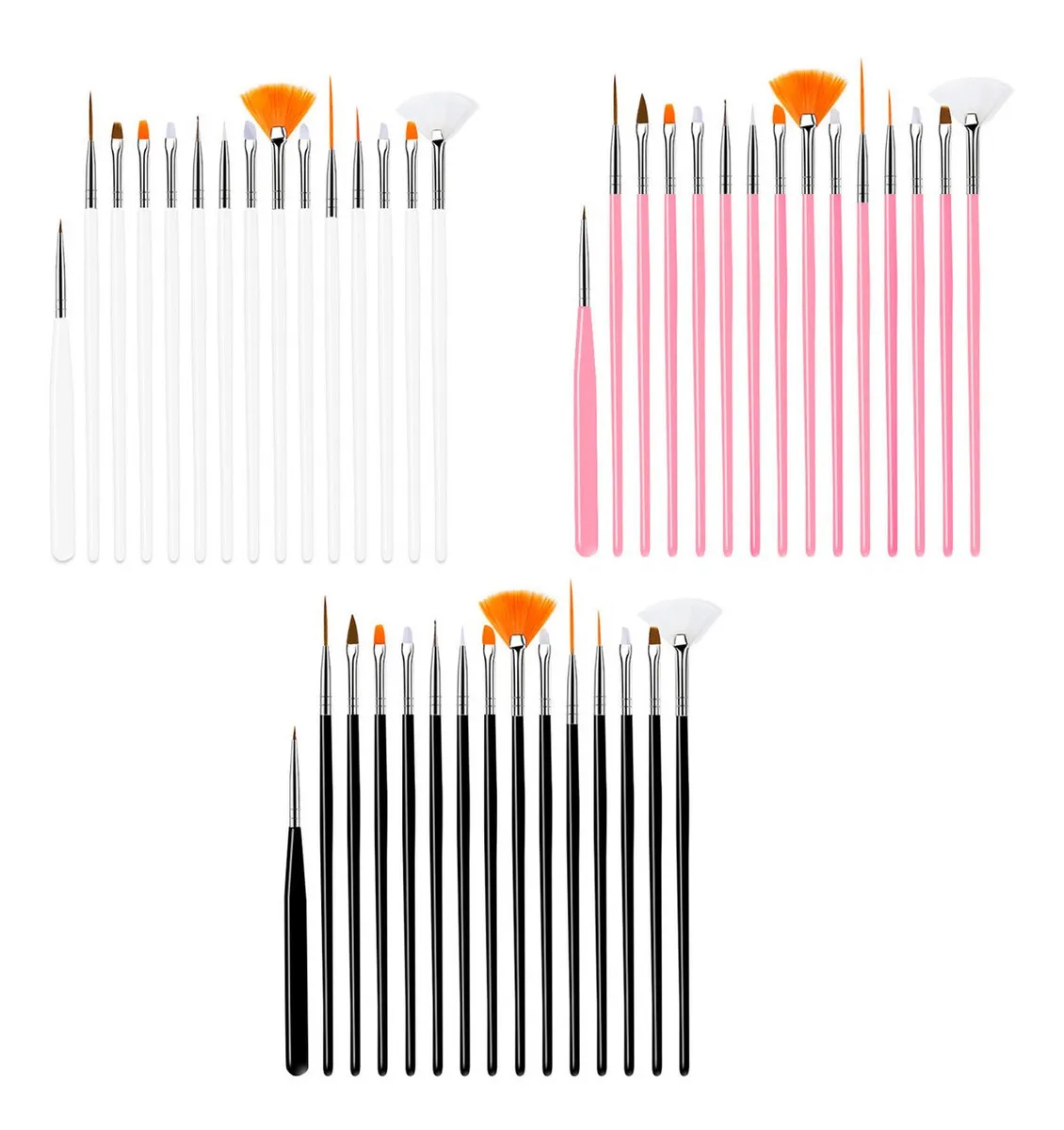 Kit de Pincéis para Nail Art