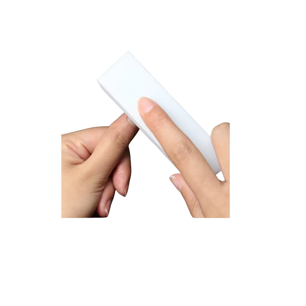 Kit 10 Lixa De Polir Unhas Bloco Branco 4 Faces Profissional