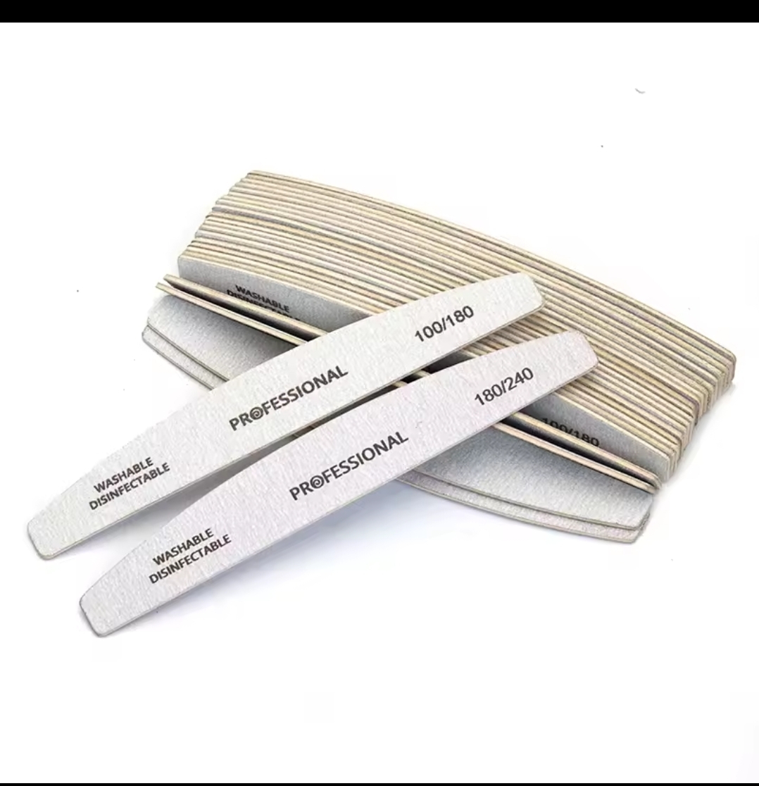 Lixas de Unha Profissional Kit com 10 Lixas 