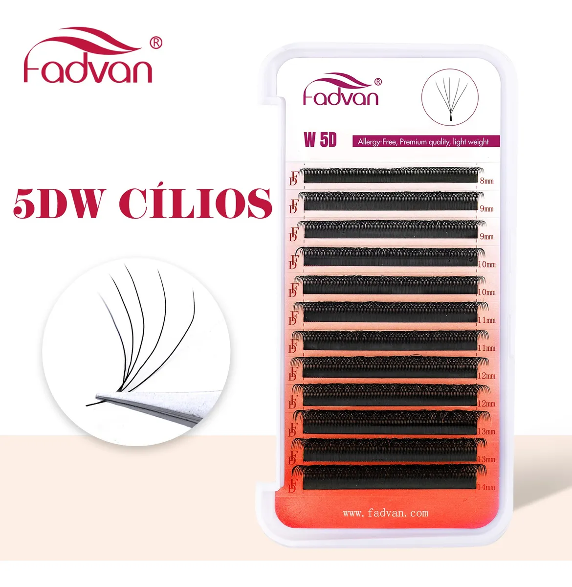 Cílios Fadvan W 5D 0.07D