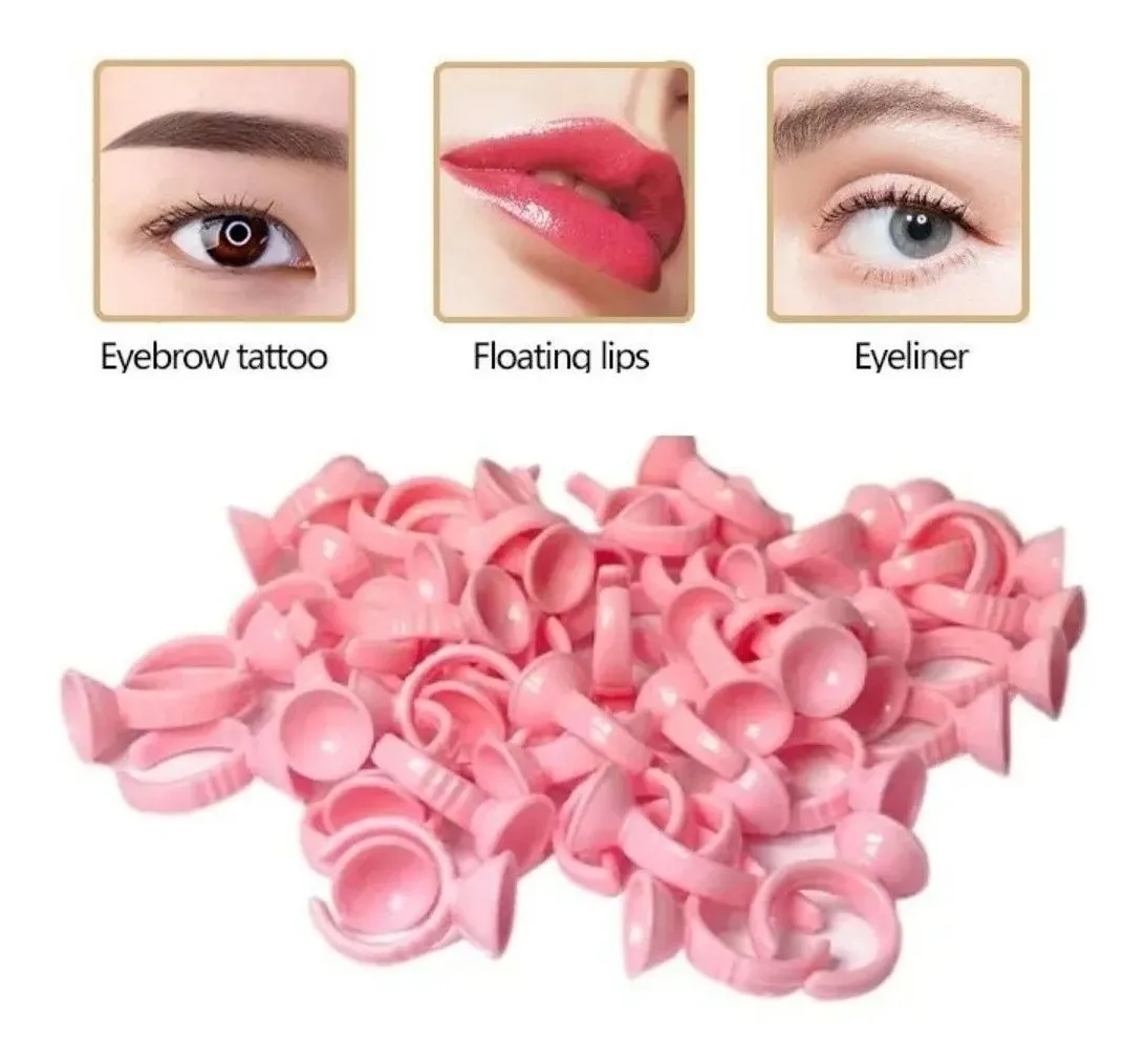 Anel Batoque Descartável Micropigmentação 100un