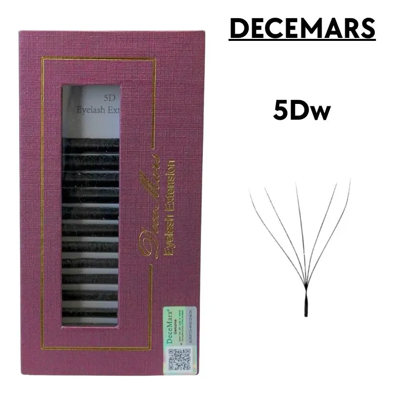 Extensão de Cílios Curvatura 5D  Tamanho 13 Decemars