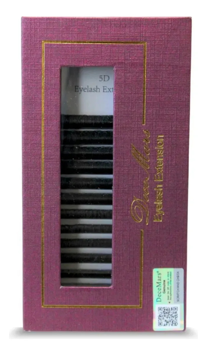 Cílios Decemars 5d W Curva M Efeito Delineado Fox Eyes tamanho 8-14