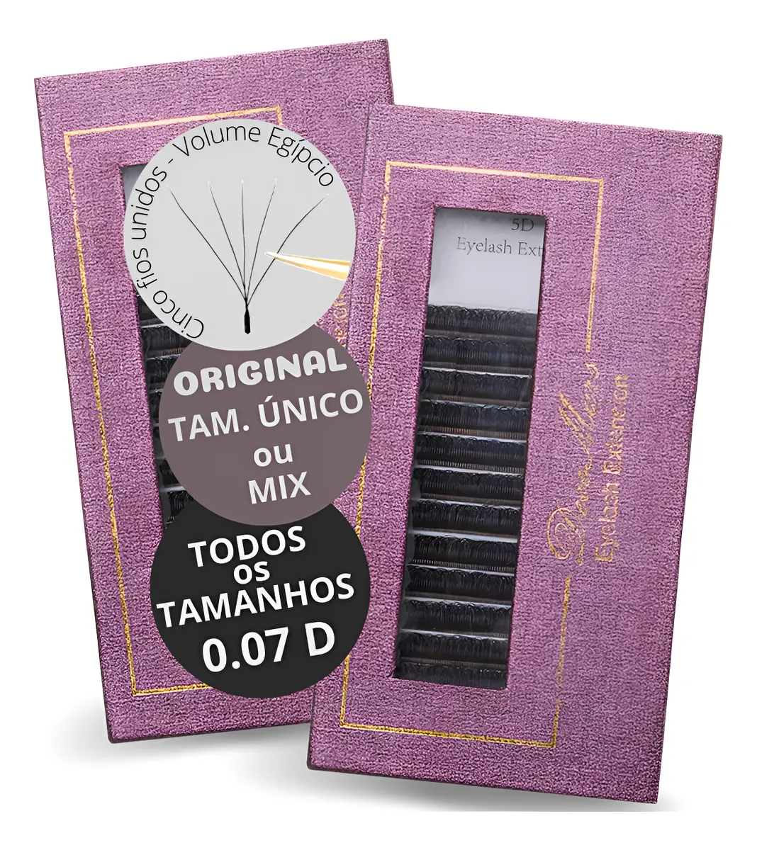 Cílios 5d W Decemars Volume Egípcio - Tamanho Único | Mix