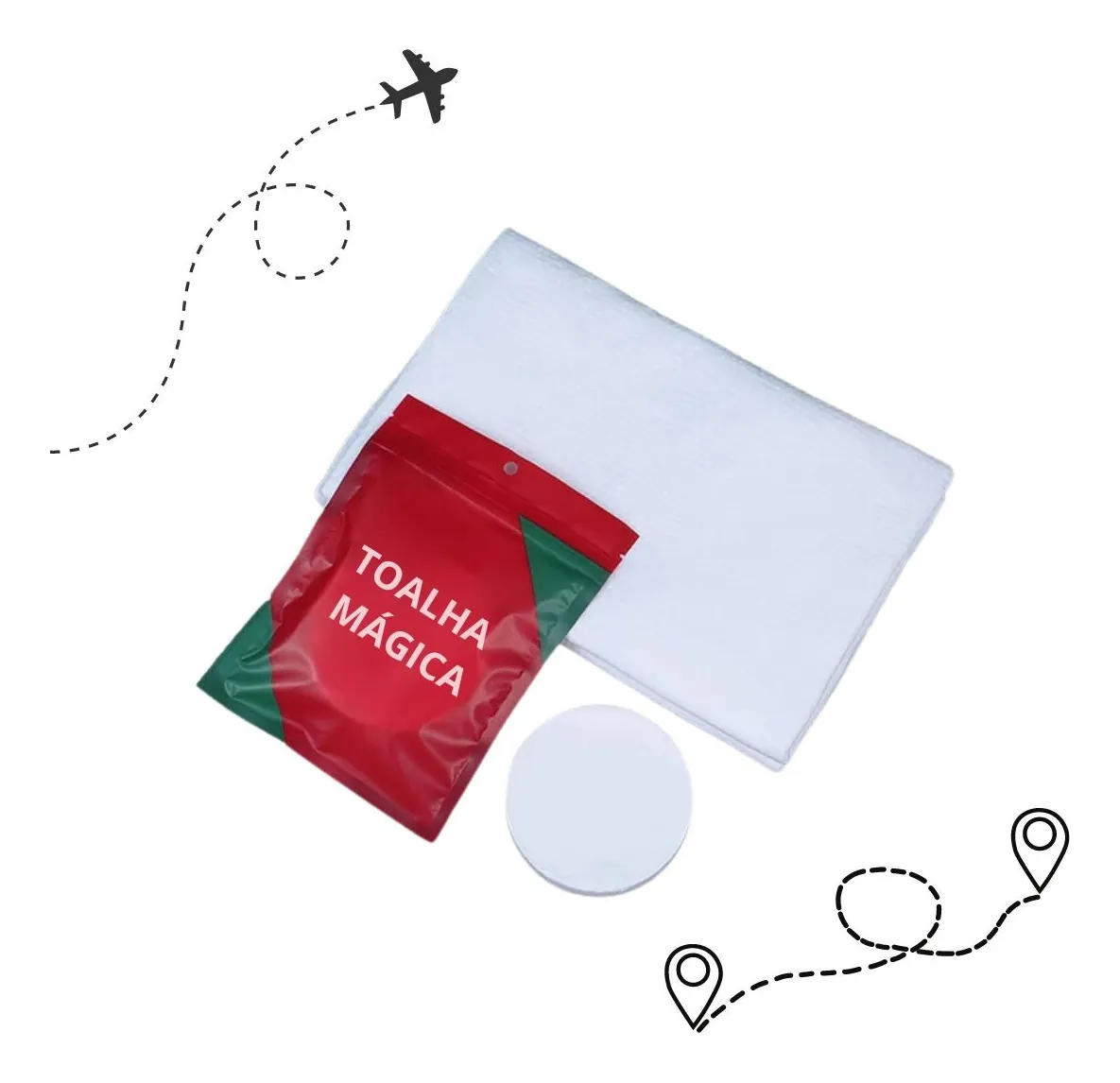 50un Toalha Desidratada P/ Tratamentos Estéticos Descartável Normal