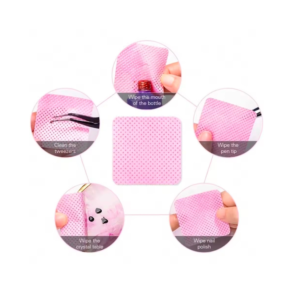 Lenços Pode usado limpar bico do adesivo , varias finalidade na Estética.