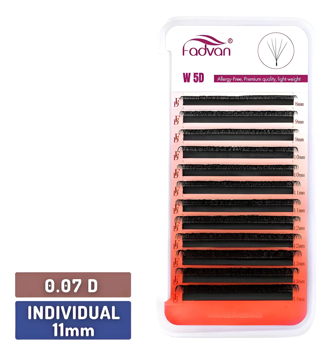Cílios Fadvan W 5D 0.07D