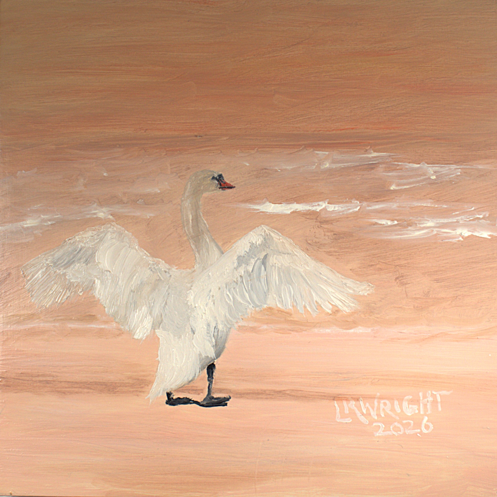 S412026 8"x8" oil on birch cradle board