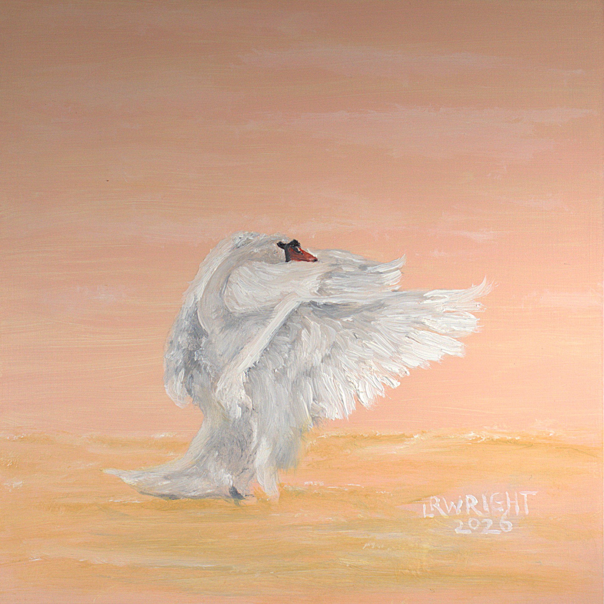 S352026 8"x8" oil on birch cradle board