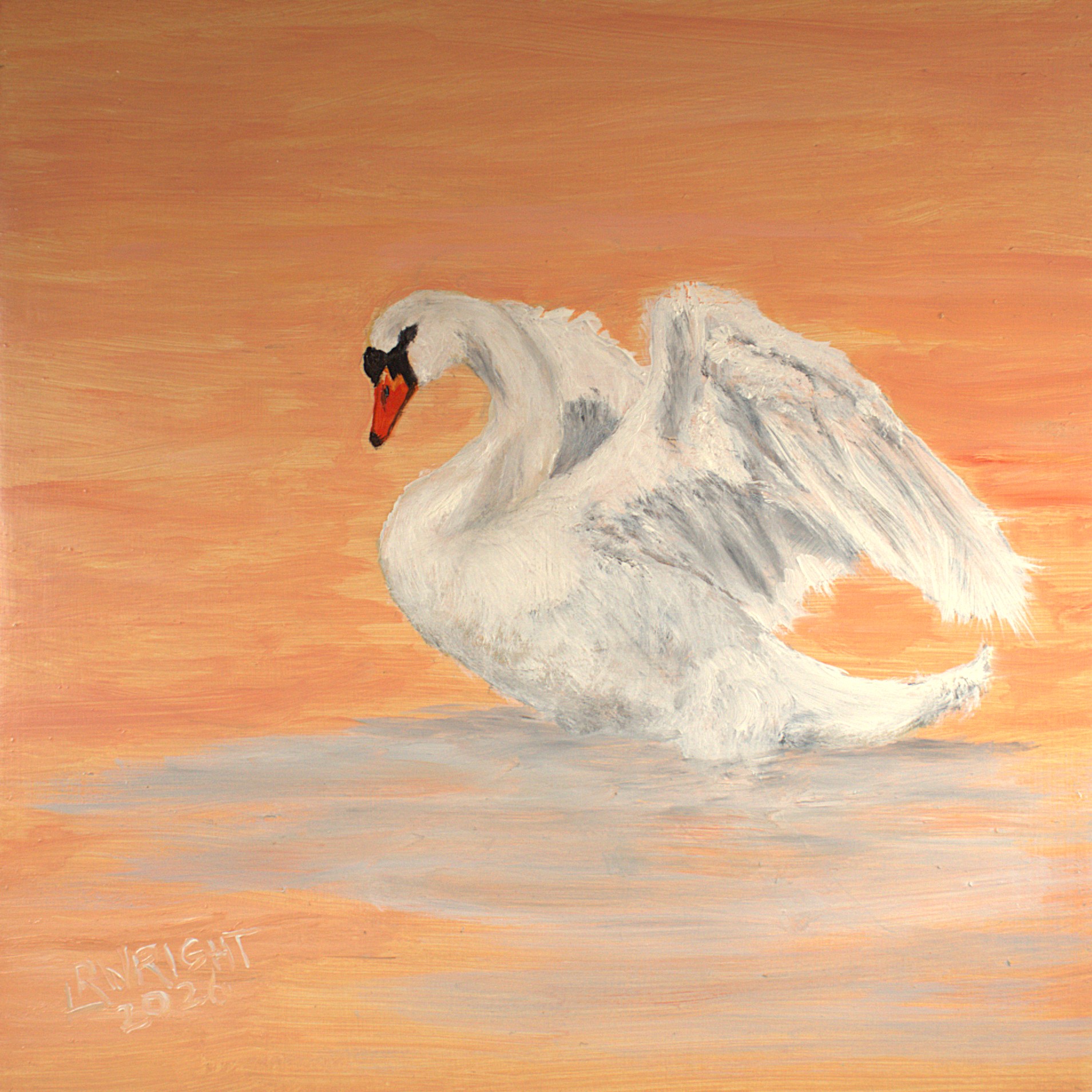 S202651 8"x8" oil on birch cradle board