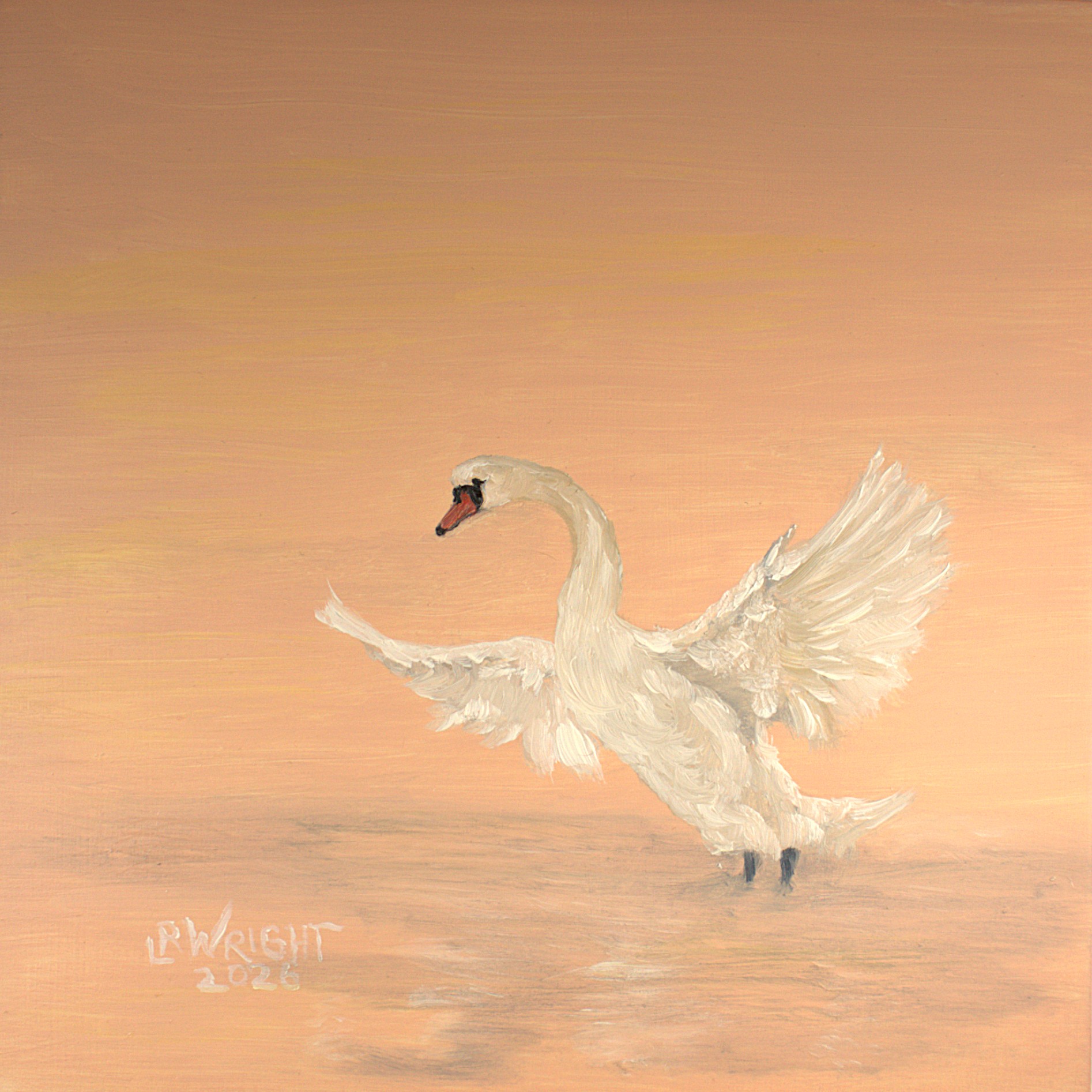 S422026 8"x8" oil on birch cradle board