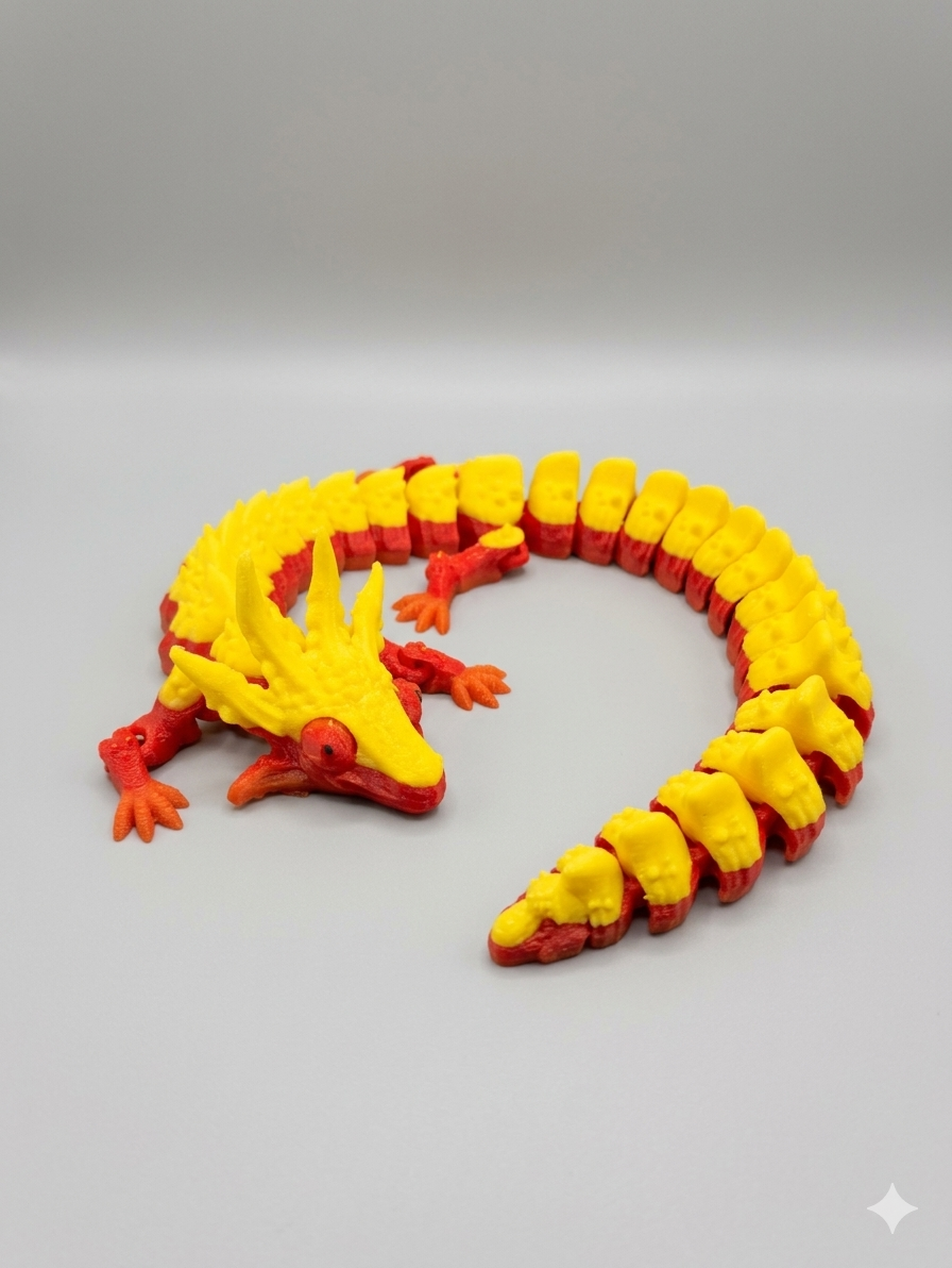 Dragón articulado 3D
