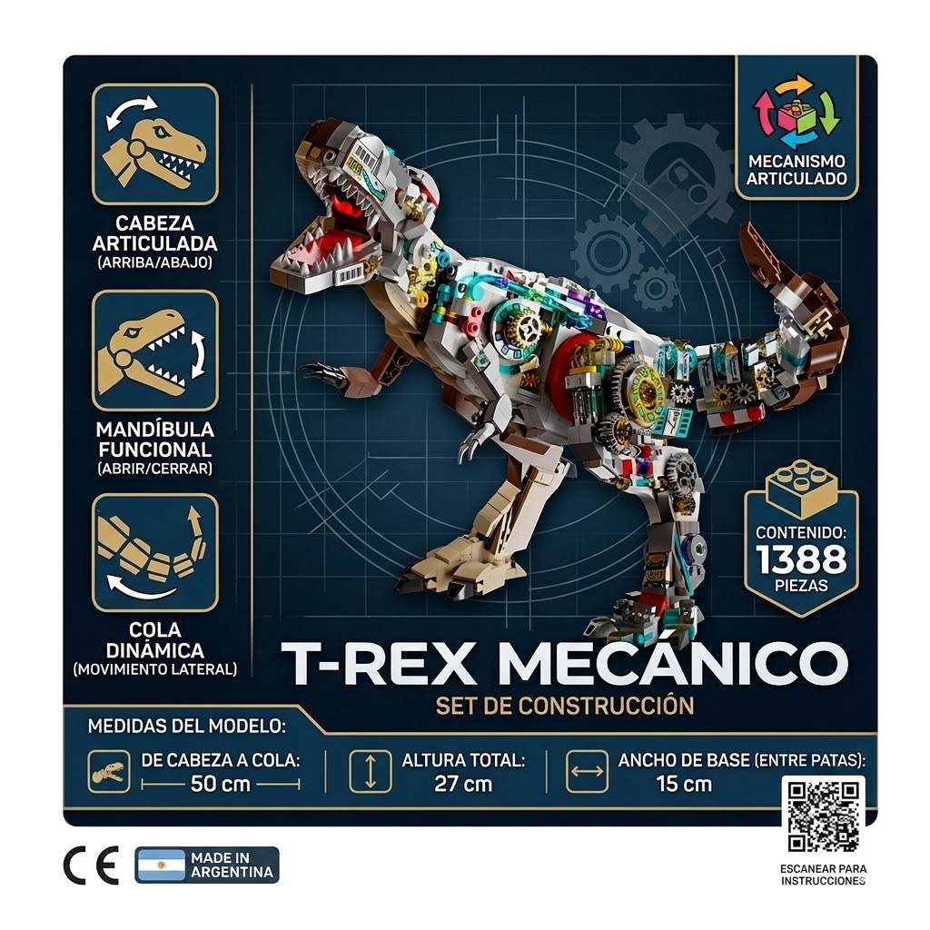 Tiranosaurio Rex -Realista -Mecanico 