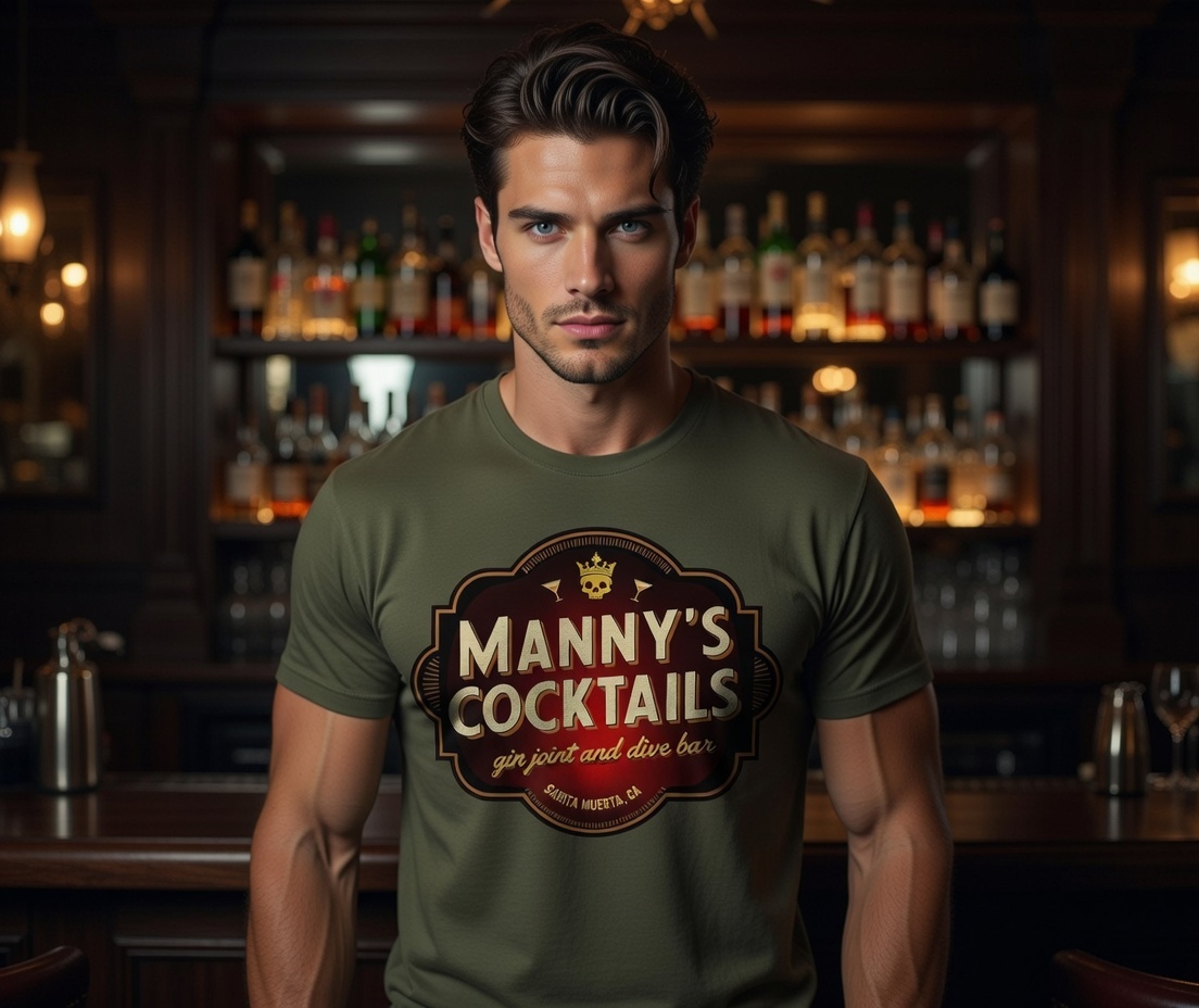 MANNY'S COCKTAILS LOGO TEE