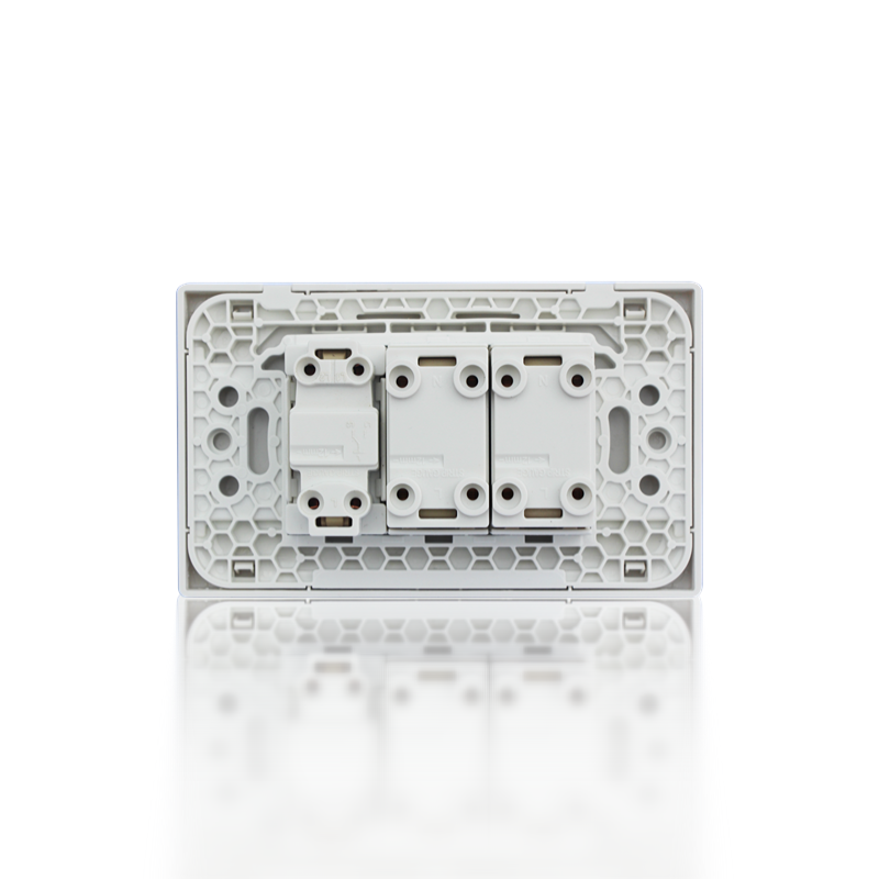 Switched  two pole socket Thailand socket Vietnam socket module