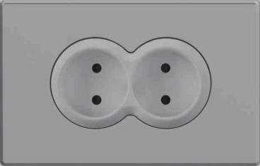 Twin european socket mechanism