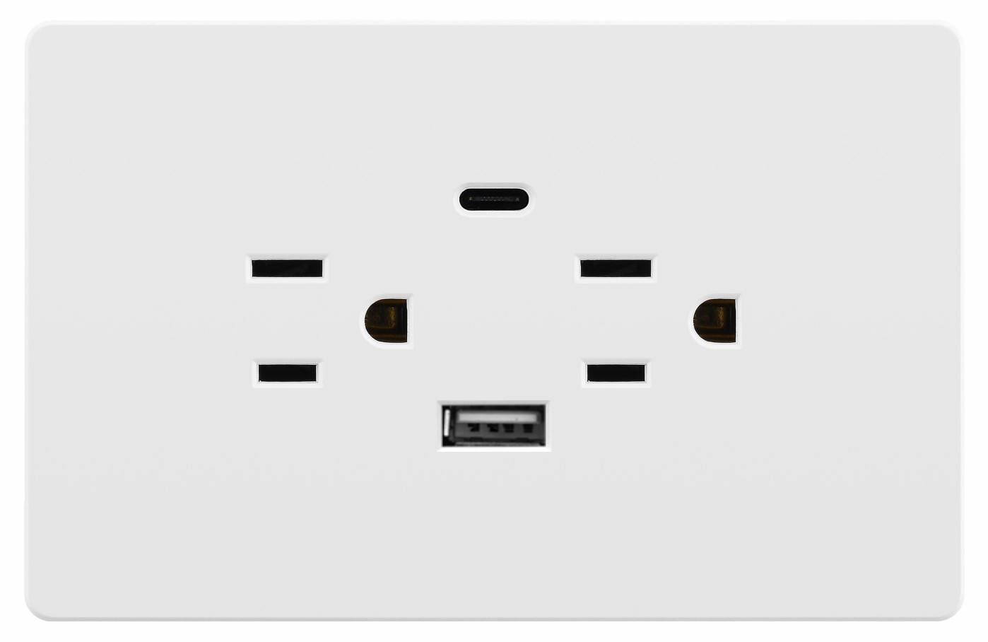 Twin US socket American socket thailand socket with USB + Type C charging port