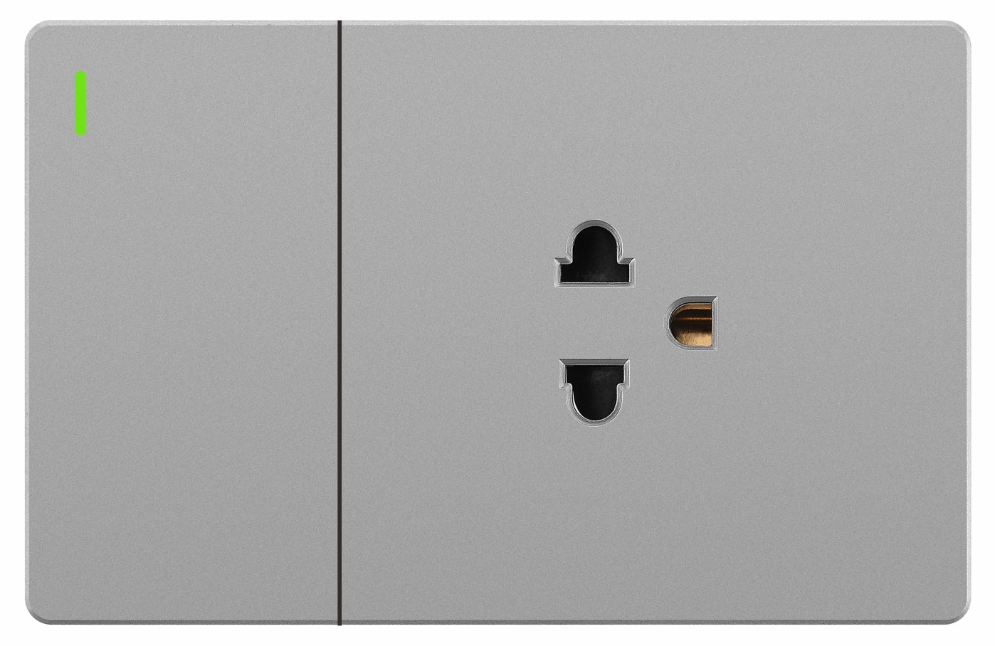 Switched Euro US socket