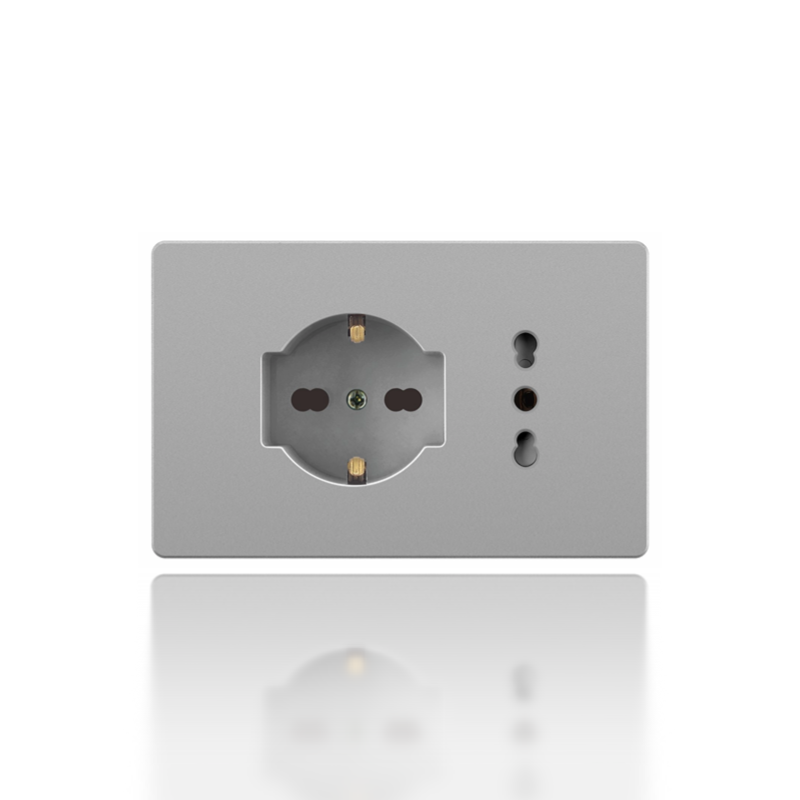 Combined Germany Italian socket