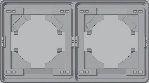 2 unit combinative frame