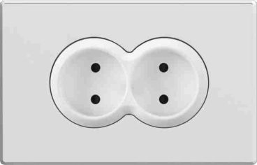 Twin european socket mechanism