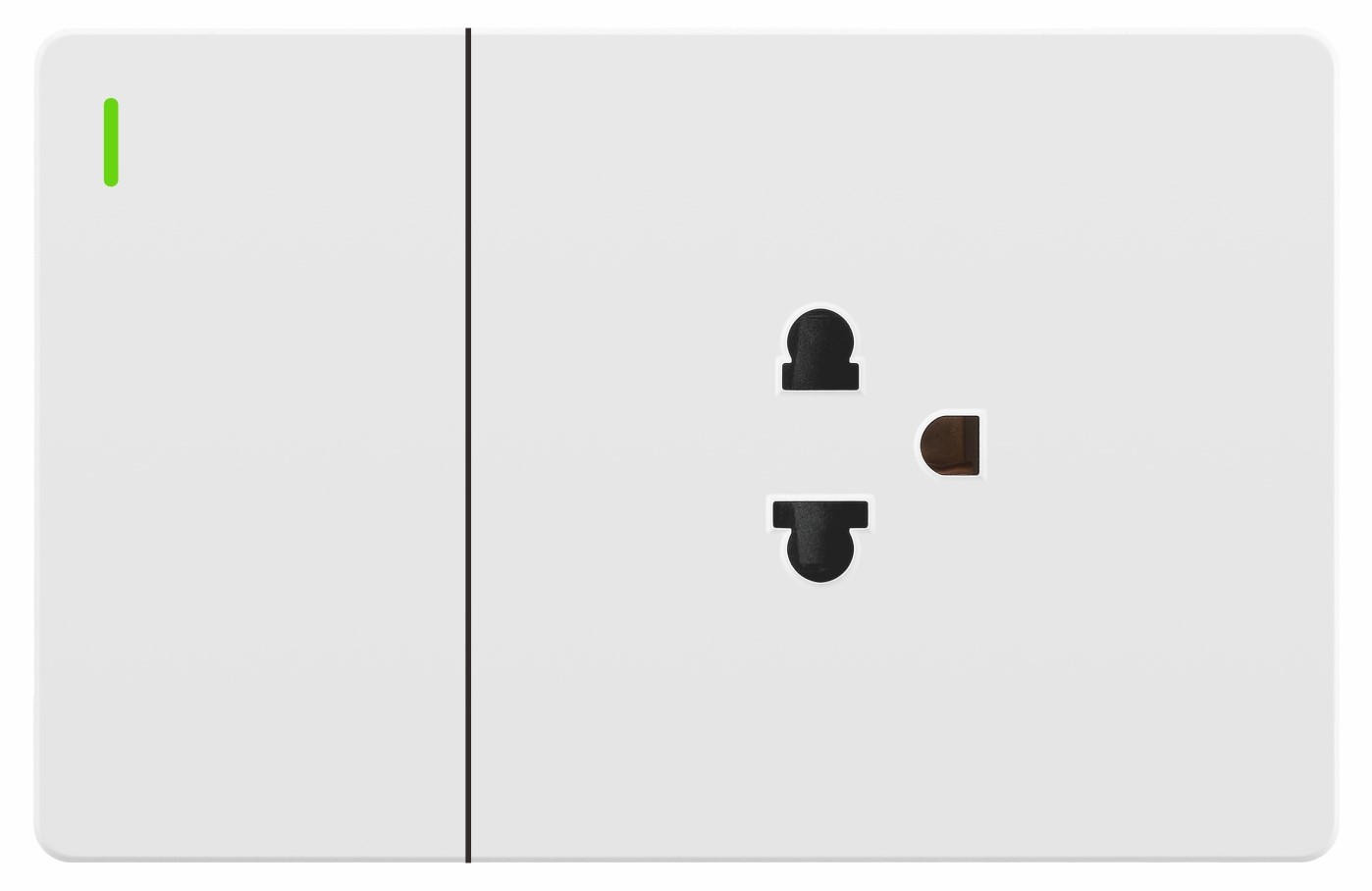 Switched Euro US socket