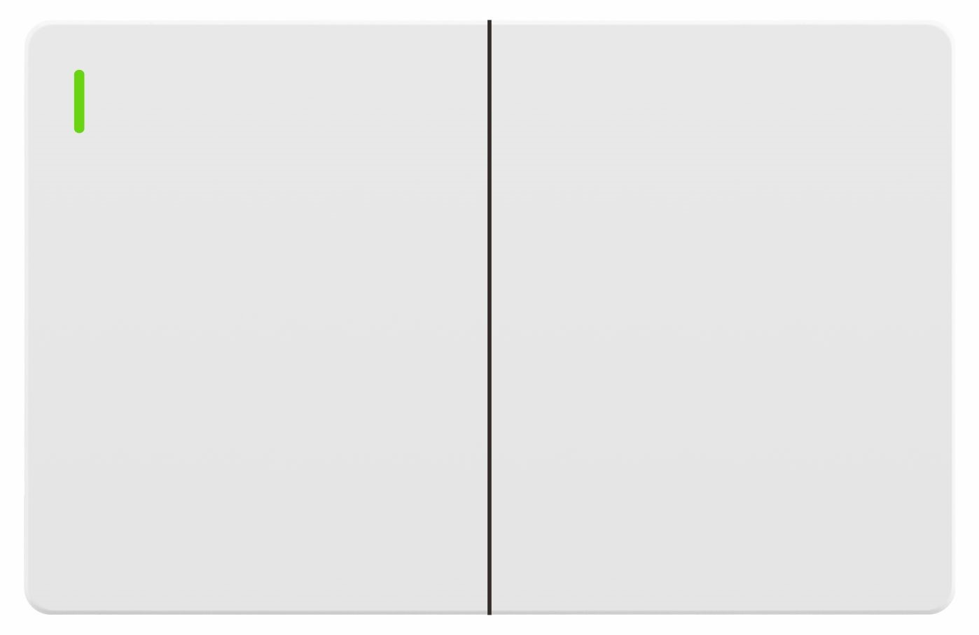 Two gang one way switch