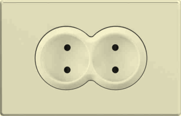 Twin european socket mechanism