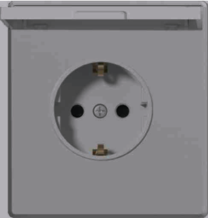 2P waterproof schuko socket mechanism