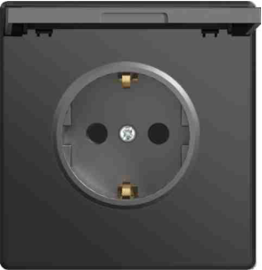 2P waterproof schuko socket mechanism