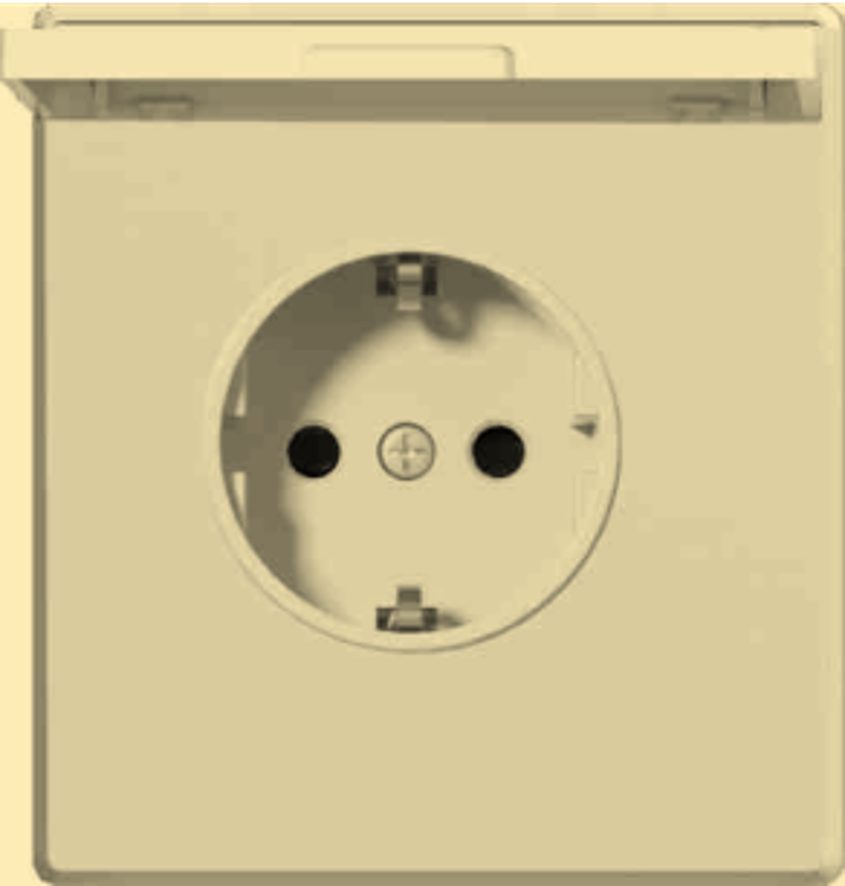 2P waterproof schuko socket mechanism