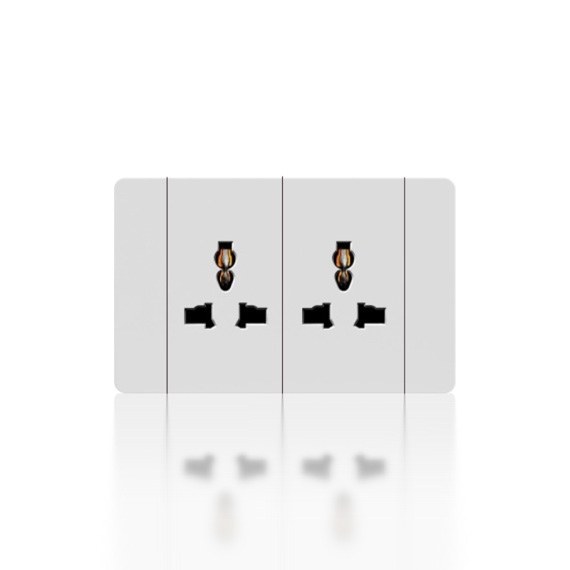 Twin 2P+E Universal socket