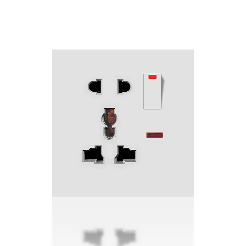 switched 2P universal socket