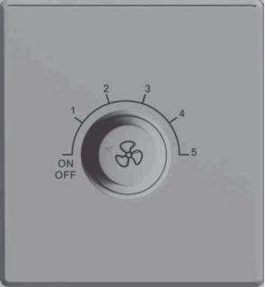 Fan speed regulator switch mechanism