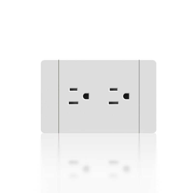 Twin 2P+E American socket