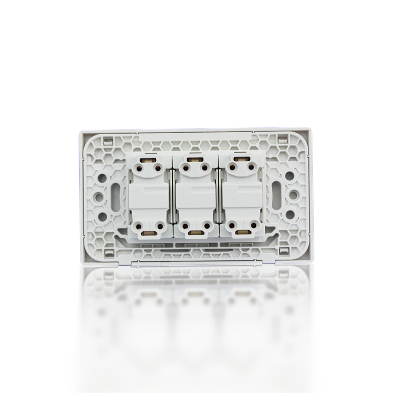 Three gang one way switch module